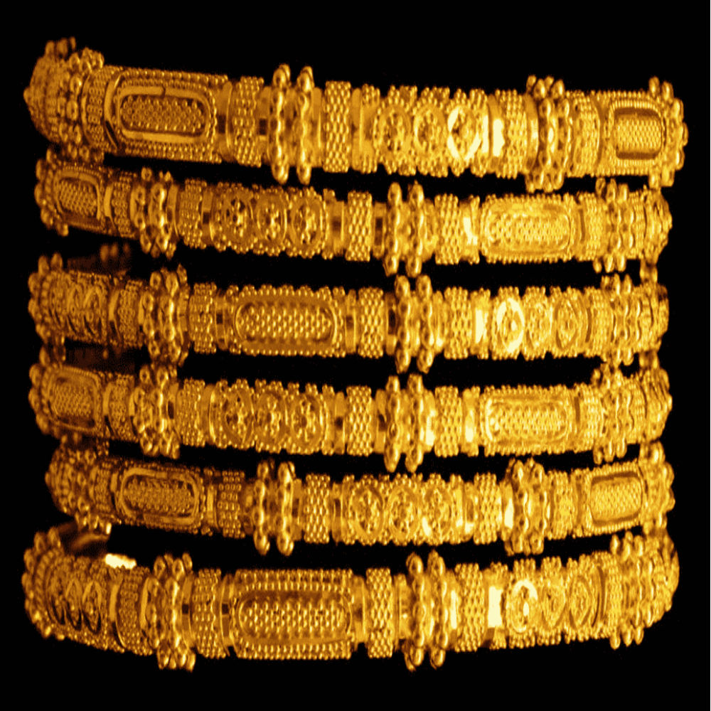 22k Gold Bangle Set (S)